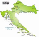 Peta Kroasia. Map of Croatia. Croatia Map