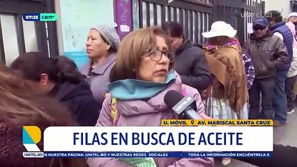 Vuelven las filas a la tienda de Emapa del centro de La Paz