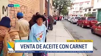 Vuelven las filas a la tienda de Emapa del centro de Cochabamba