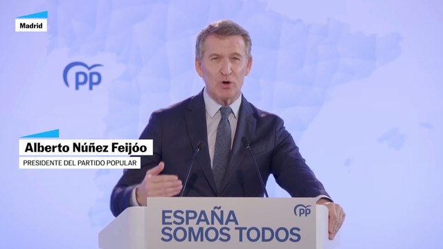 Feijóo: “Pueden desenterrar a Franco mil veces y pueden actuar como nostálgicos del enfrentamiento entre españoles”