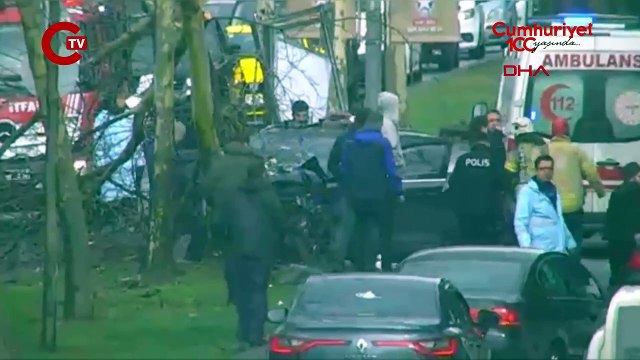 Sarıyer’de 'makas' faciası... 2 araca çarptı: 2 kişi yaralandı!