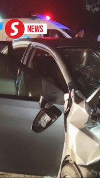 Motorist and elderly parents killed in crash near Mersing