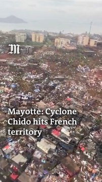 Cyclone Chido hits Mayotte, aerial images reveal damage