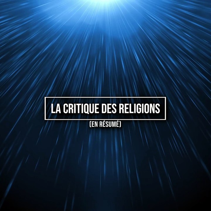 Critique des religions - 19 et 20ème siècles VS 2024 V1