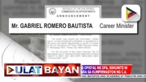 Ad interim appointment ng isang opisyal ng DFA, isinumite ni PBBM sa Commission on Appointments