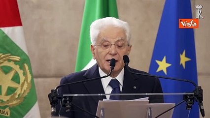 Mattarella: "Va perseguito l'obbiettivo della statualit? della Palestina"