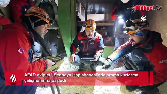 AFAD ekipleri, Sednaya Hapishanesi'nde arama kurtarma çalışmalarına başladı