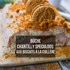 Bûche biscuits cuillère spéculoos