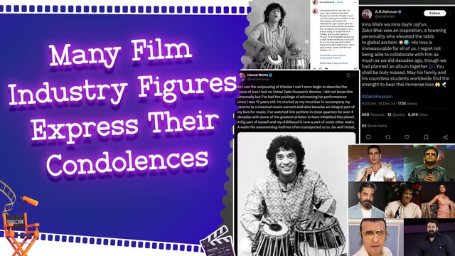 Tabla Maestro Ustad Zakir Hussain's Passing Leaves a Huge Void in India’s Music Community