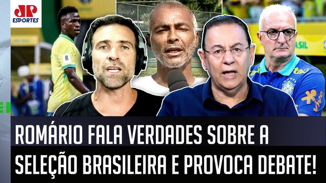 EU ACHO ASSUSTADOR!!! E ISSO que o Romário FALOU sobre a Seleção Brasileira... OLHA esse DEBATE!