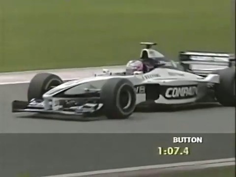 F1 – Jenson Button (Williams BMW V10) lap in qualifying – European GP 2000