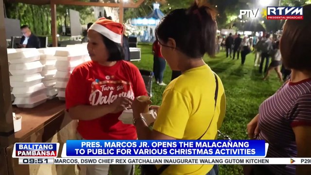 PBBM opens Malacañang to public for various Christmas activities