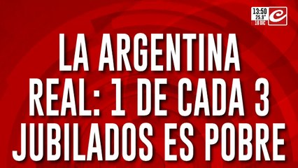 Uno de cada tres jubilados es pobre en la Argentina