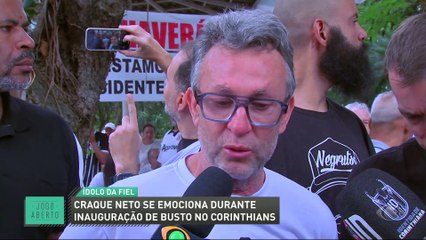 Corinthians inaugura busto do Craque Neto no Parque São Jorge