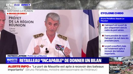 Mayotte: "Nous mettons en place à la Réunion un pont aérien d'une ampleur exceptionnelle", explique le préfet Patrice Latron