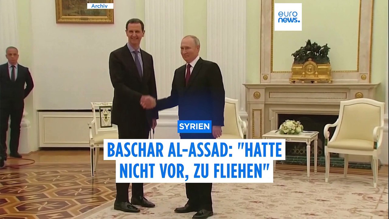 Syrien: Erste Stellungnahme von Ex-Machthaber Baschar al-Assad nach seinem Sturz