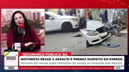 SALVADOR: VÍTIMA REAGE, PRENSA ASSALTANTE NA PAREDE E BANDIDO MORRE