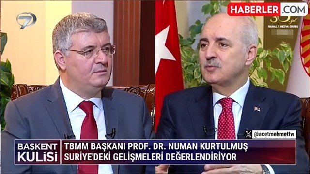 TBMM Başkanı Kurtulmuş: Kalmak isteyen Suriyelilerin başımızın üstünde yeri var