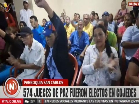 Más de 500 jueces y juezas de paz fueron electos en el estado Cojedes