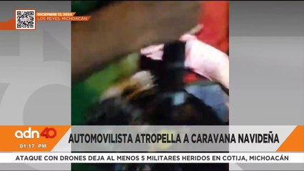 Detienen a conductor que atropelló a dos jóvenes en caravana navideña de Los Reyes, Michoacán