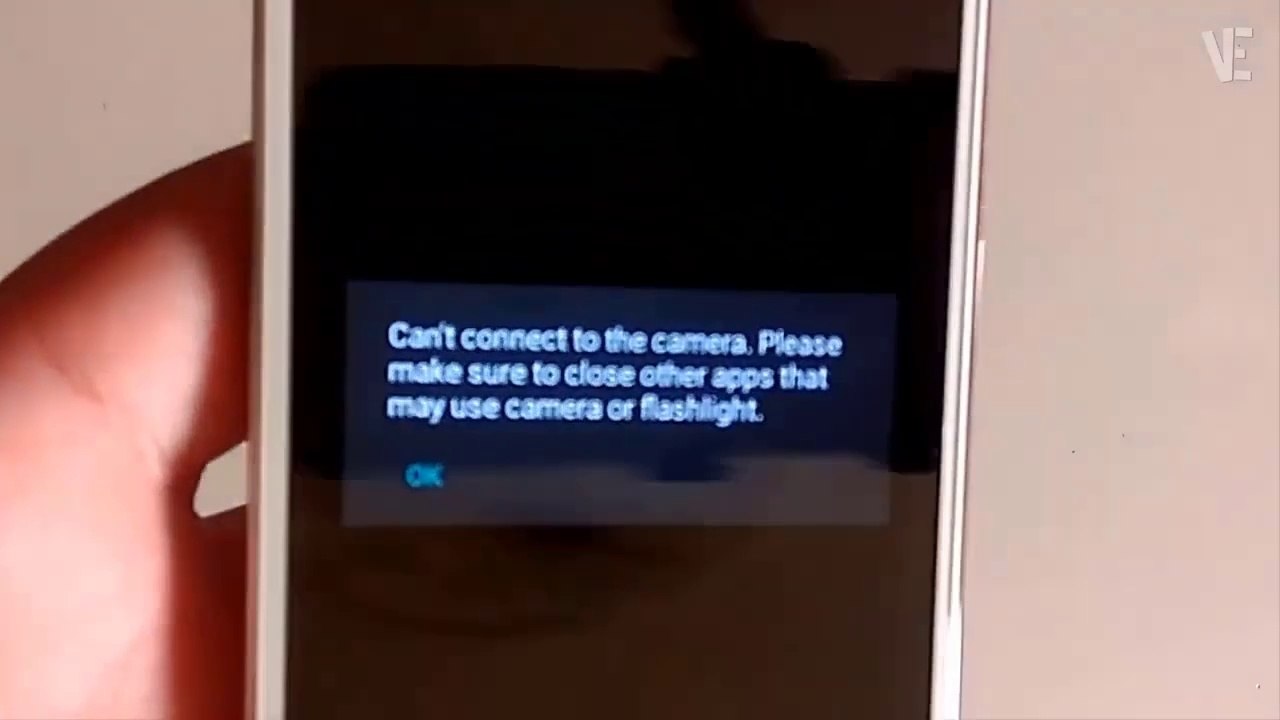 Solved - Can't connect to the camera. Please make sure to close other apps that may use camera or flashlight
