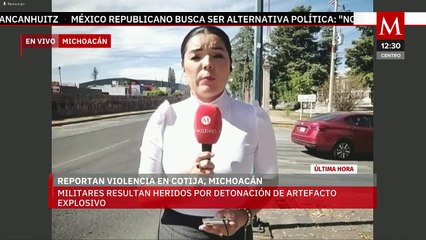 Detonación de artefacto explosivo deja al menos tres militares heridos en Cotija, Michoacán
