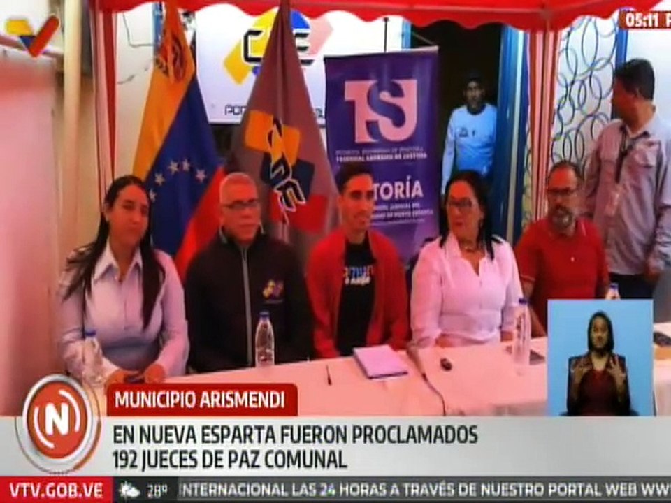 Nueva Esparta | Realizan acto de proclamación de los jueces de paz comunal en el mcpio. Arismendi