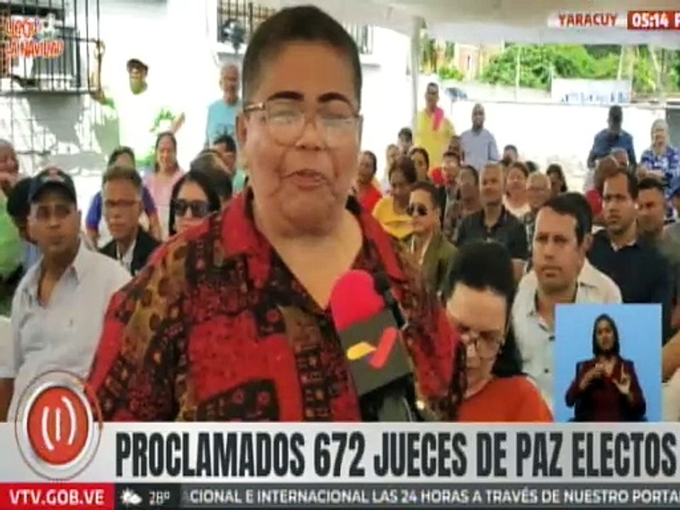 672 jueces y juezas de paz fueron proclamados por el CNE en el estado Yaracuy