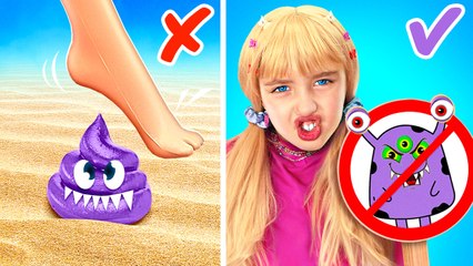 Look Out For the Monster💩 *Parental Gadgets and Crafts* Dad Build a Secret House under the Bed