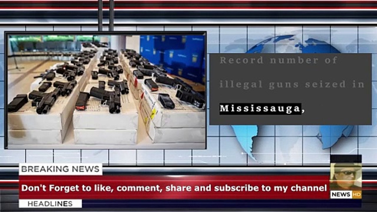 Record number of illegal guns seized in Mississauga, Brampton: police