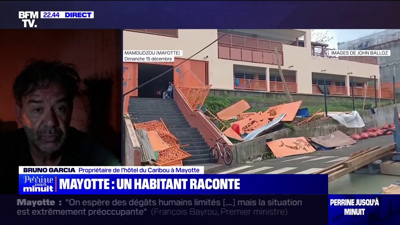 "J'ai extrêmement soif": Le témoignage de Bruno Garcia, propriétaire d'un hôtel à Mayotte, privé d'eau potable après le passage du cyclone Chido