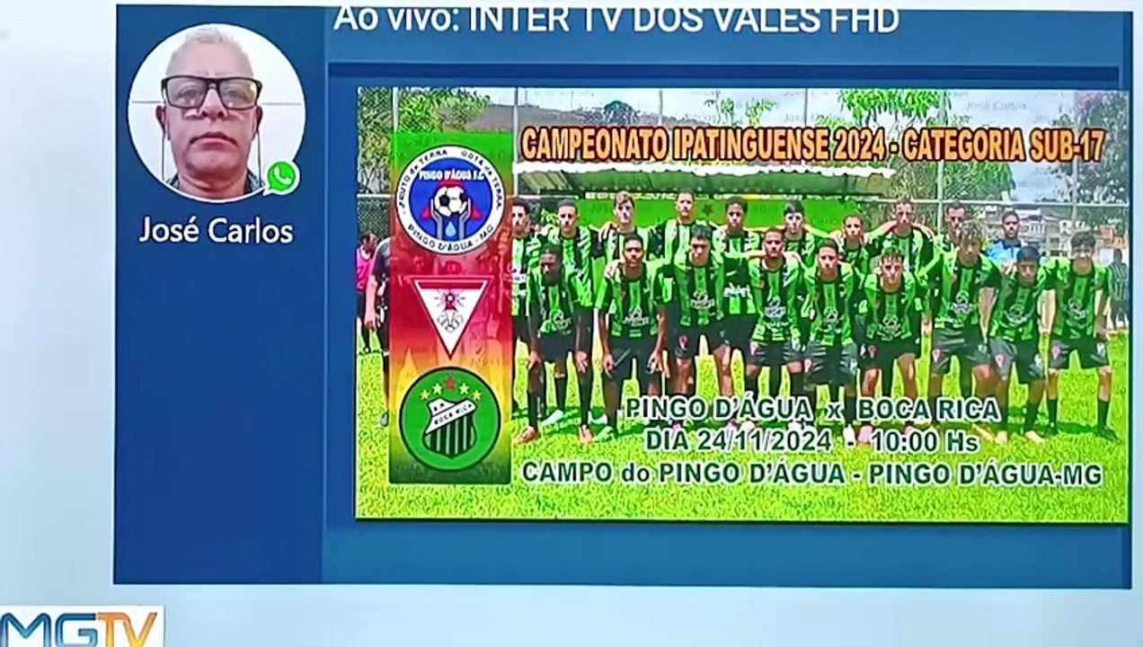 24 NOV 2024 - CAMPEONATO IPATINGUENSE - PINGO D'ÁGUA  x BOCA RICA