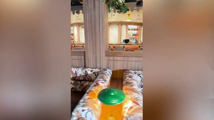 Bennett chats with John on Skipper Society Aboard the Disney Treasure