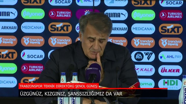 Trabzonspor'da Şenol Güneş: Filler tepişiyor, çimler eziliyor