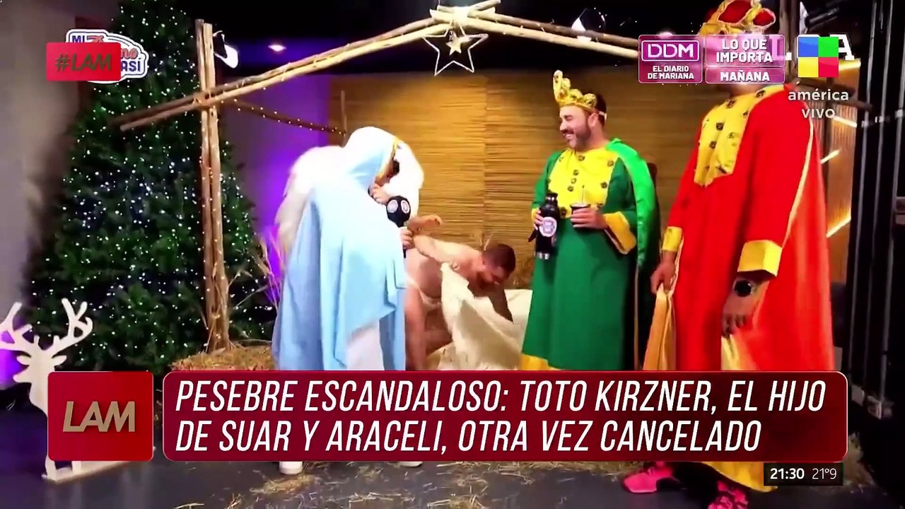 😱 PESEBRE ESCANDALOSO: Toto Kirzner, CANCELADO por su performance del niño Jesús