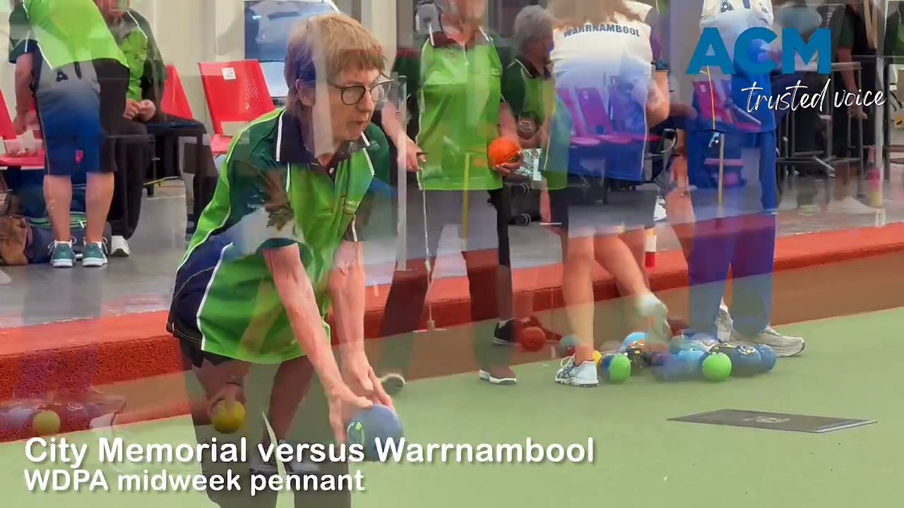 Lawn bowls: City Memorial versus Warrnambool, 2024-25 WDPA midweek pennant