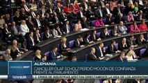 Parlamento privó de su confianza a Olaf Scholz
