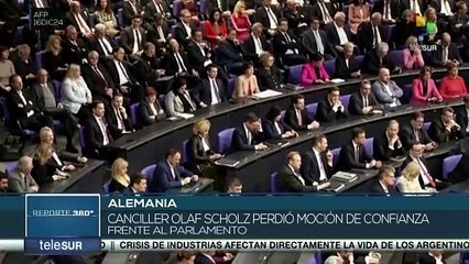 Parlamento privó de su confianza a Olaf Scholz