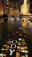 Chicago river night vibes 🌆💖