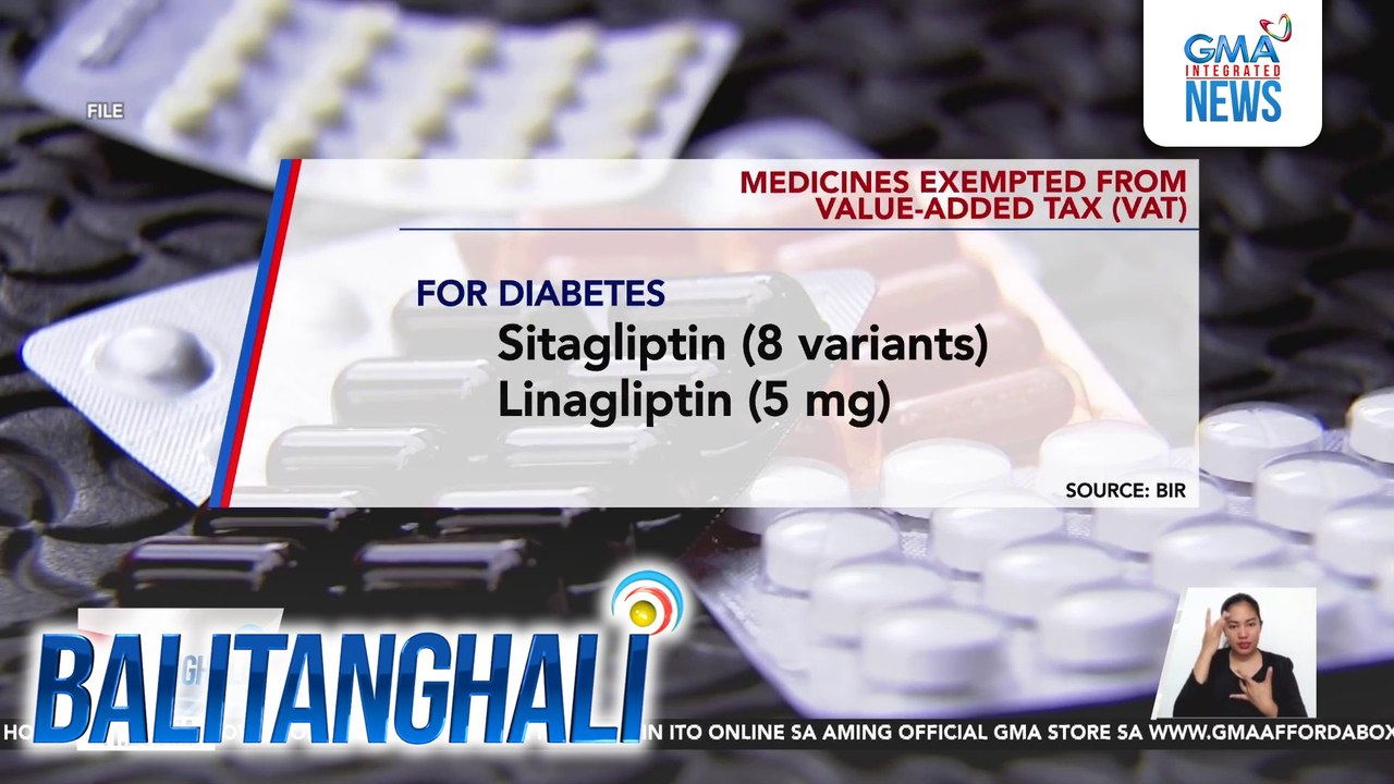Medicines exempted from Value-Added Tax (VAT) | Balitanghali