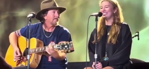 Eddie vedder and his daughter sing together