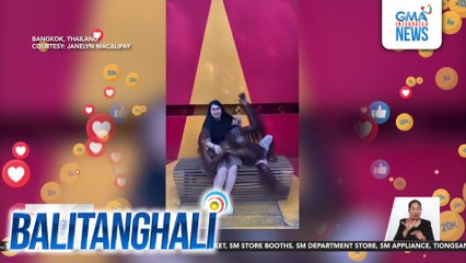 Orangutan sa isang zoo, naki-pose ala-couple sa isang Pinay biyahero | Balitanghali