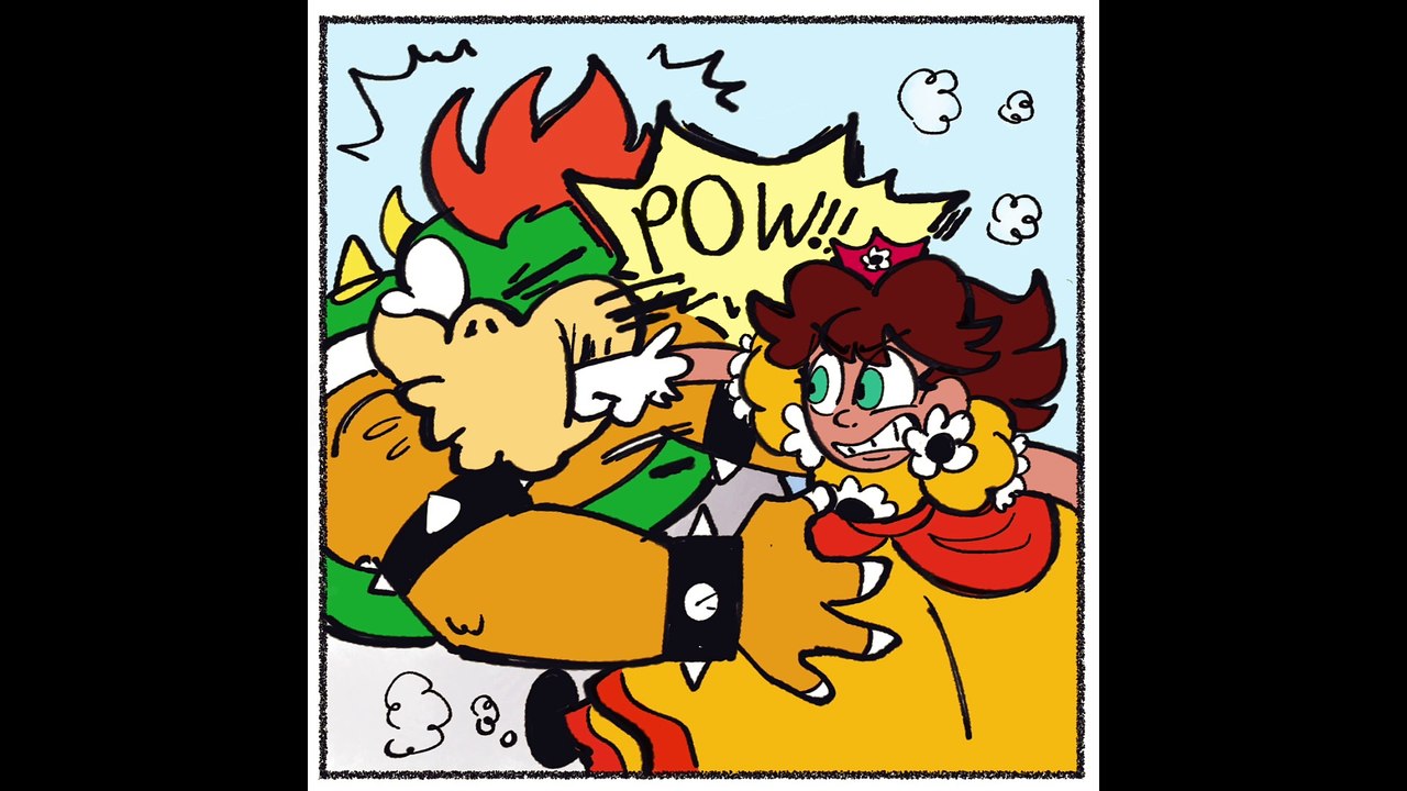 Bowser vs. Daisy part 1 - Comic with sound
