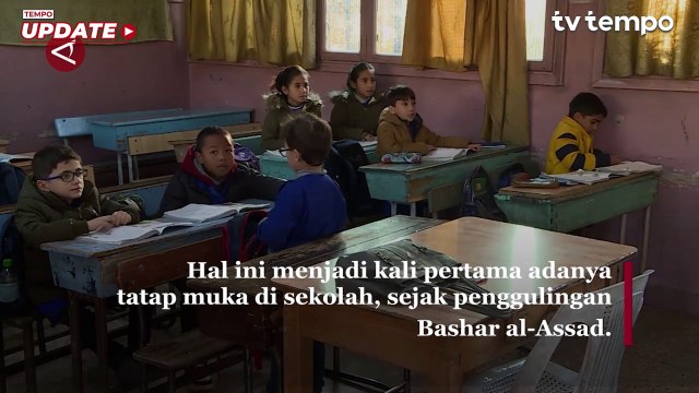 Kehidupan di Damaskus Berangsur Normal, Para Siswa Kembali Bersekolah