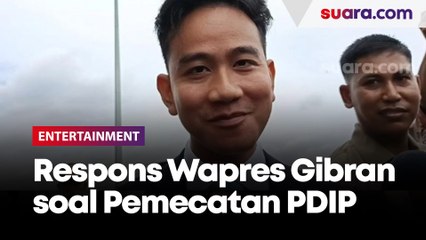 Respons Wapres Gibran Rakabuming soal Pemecatan PDIP