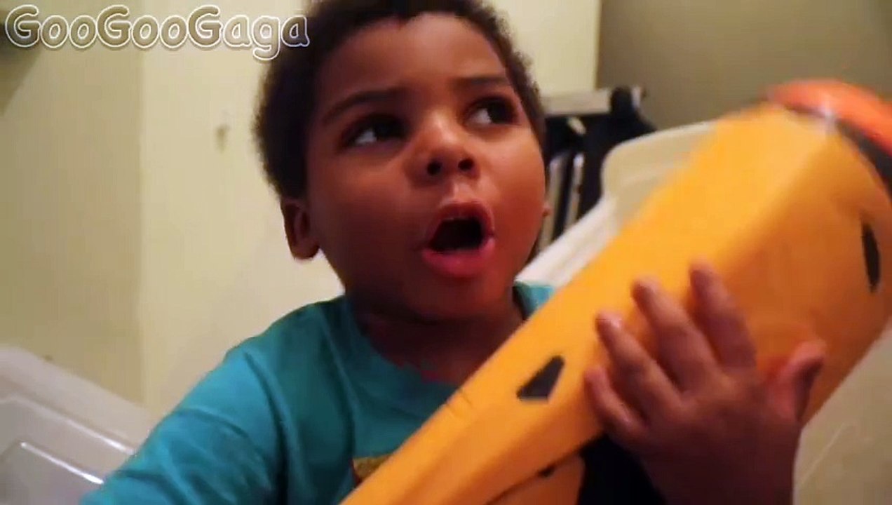 Goo goo Gaga bad baby pork rinds bath and pork roll nerf war alternate ending.