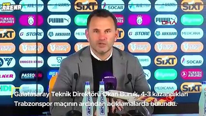 Okan Buruk: Kötü savunma yaptık, mutlu değilim! Yediğimiz golde top çıkmıştı