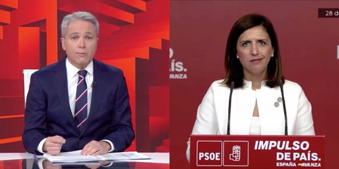 Vicente Vallés clava con esta frase el nivel del canguelo instalado en el PSOE: "Mes y medio sin ruedas de prensa"