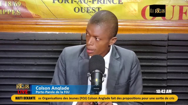 DEKANTE|16 Décembre 2024|Colson Anglade, Porte-Parole de la Fédération des Organisations des Jeunes