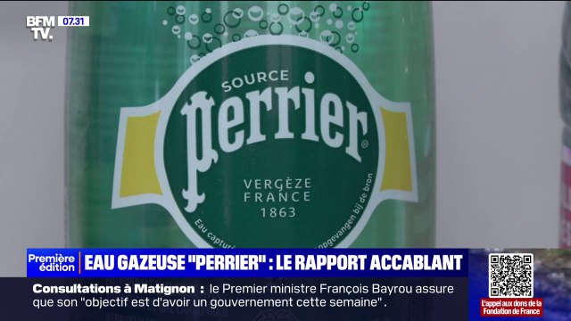 Eau gazeuse Perrier : un rapport pointe la contamination des ressources en eau